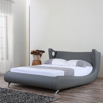 Modern simplicity leather bed G1307#