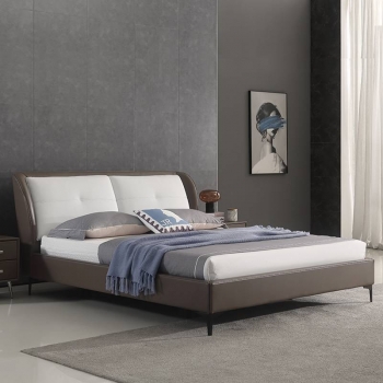 2020 new year leather soft bed comfortable bed OEM F139#