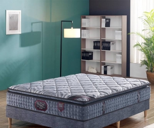 7 zone pocket coil double sleep euro pillow top mattress MF2019-A3#