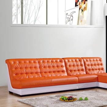 Armless personalized leather sofa A821#