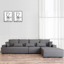 European Style Velvet Cloth Corner Modern Living Room fabric Sofa B1017#